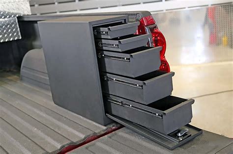 steel 5-drawer wheel well truck box|foldable toolbox wheel well.